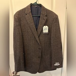 NWT 100% Wool Blazer Coat 46L JoS. A. Bank